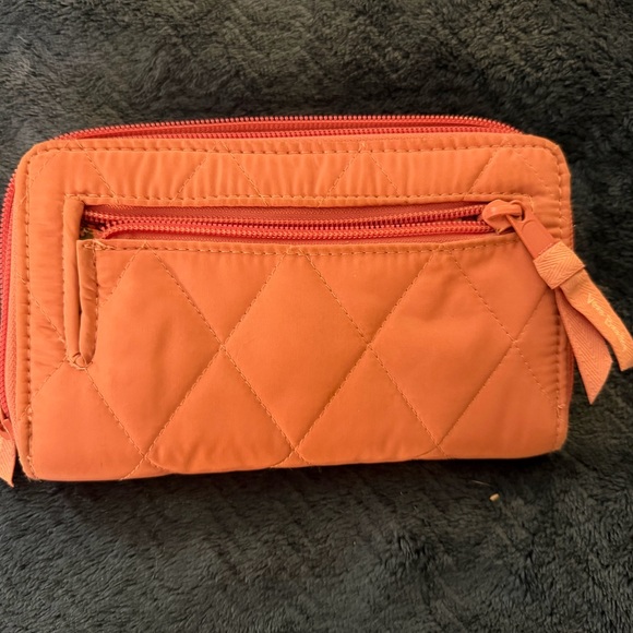 Vera Bradley Quilted Wallet in Vibrant Orange - Picture 4 of 5